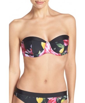 Ted Baker London 'Citrus Bloom' Underwire Bikini Top DD/E (DD/3D US) - Black