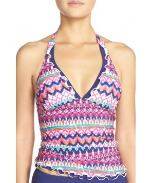 Profile By Gottex Halter Tankini Top - Pink