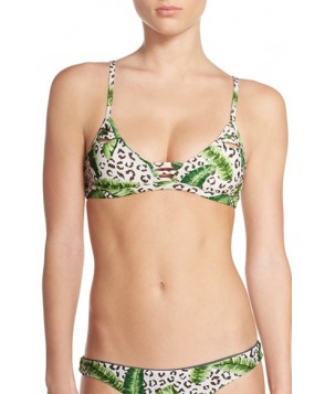 Issa De' Mar 'Hono' Print Bikini Top  - Green