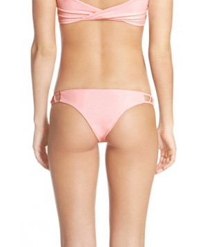 Issa De' Mar 'Hina' Cutout Sides Brazilian Bikini Bottoms  - Pink