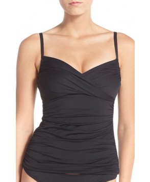 La Blanca 'Island' Convertible Tankini Top  - Black