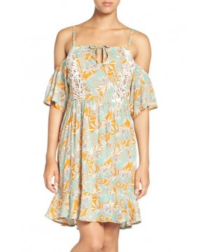 Maaji 'Botanic Sandy' Cold-Shoulder Cover-Up Dress