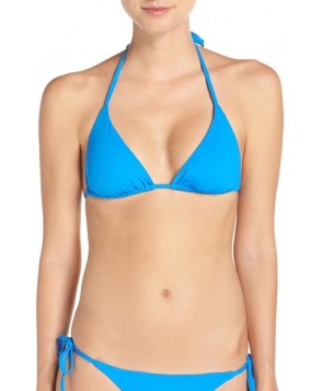 Becca 'Color Code' Triangle Bikini Top  - Blue