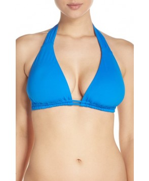 Becca 'Color Code' Halter Bikini Top Size D - Blue