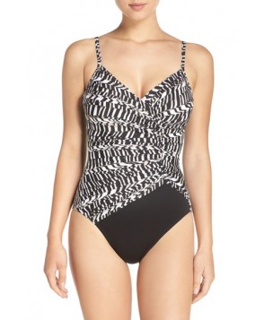 Miraclesuit 'Between The Pleats Aragon' One-Piece Swimsuit  - Black