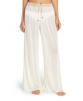 Robin Piccone Mesh Cover-Up Pants - Ivory