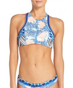 Maaji 'Funky Jellies' Reversible High Neck Bikini Top  - Blue