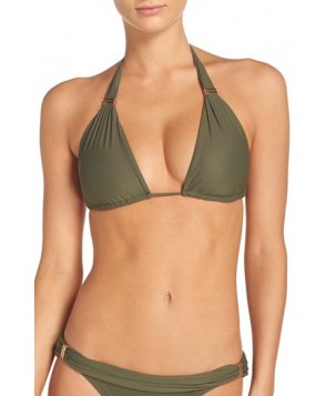  Vix Swimwear 'Bia' Halter Bikini Top, Size DD - Green