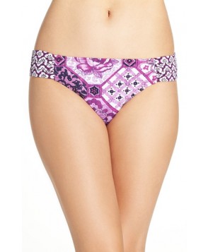 Tommy Bahama Tiles Of Tropics Shirred Bikini Bottoms