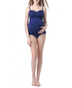 Kimi And Kai 'Jessica' Maternity Two-Piece Tankini Swimsuit - Blue