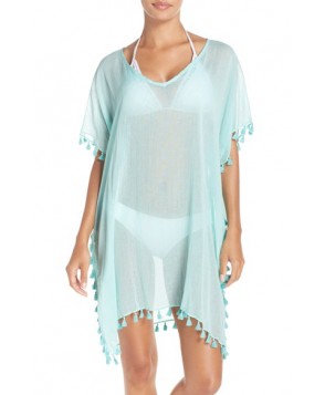 Seafolly 'Amnesia' Cotton Gauze Cover-Up Caftan - Green