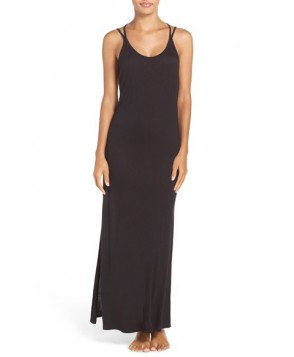 Stem Strappy Back Cover-Up Maxi Dress  - Black