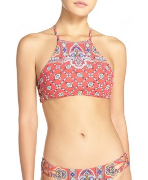 Nanette Lepore 'Stargazer - Pretty Touch' High Neck Bikini Top  - Red