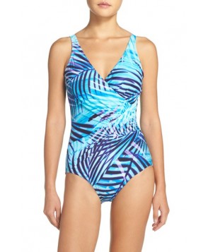 Miraclesuit Palm Reader Oceanus One-Piece Swimsuit