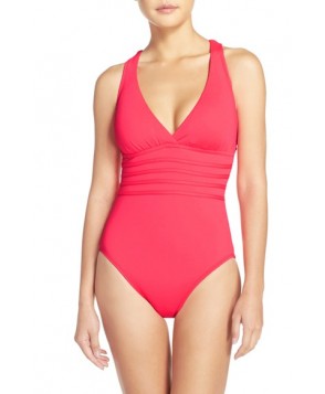 La Blanca Cross Back One-Piece Swimsuit  - Orange