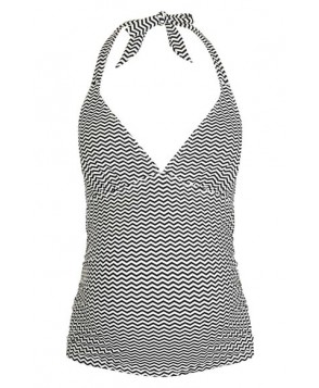 Topshop Zigzag Print Halter Maternity Tankini Top  US (fits like 1-1) - Black
