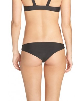 Acacia Swimwear Makai Cheeky Bikini Bottom  - Black