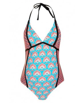 Topshop Tile Print One-Piece Maternity Swimsuit