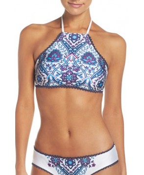 Becca Reversible Bikini Top  - Blue