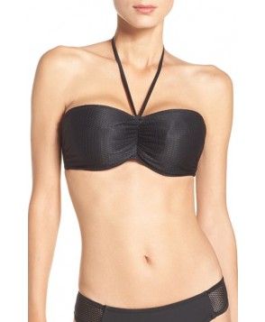 Blush By Profile San Tropez Underwire Bandeau Bikini Top  D - Black