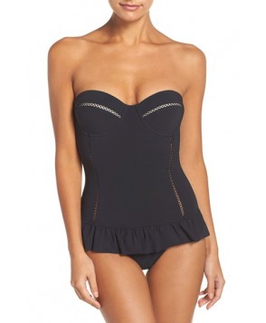 Tory Burch Flounce Underwire One-Piece Swimsuit