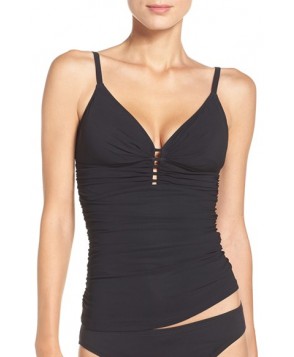 Profile By Gottex Cocktail Party Tankini Top  - Black