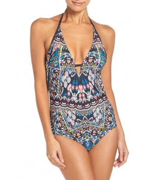 Laundry By Shelli Segal Folk Art One-Piece Swimsuit