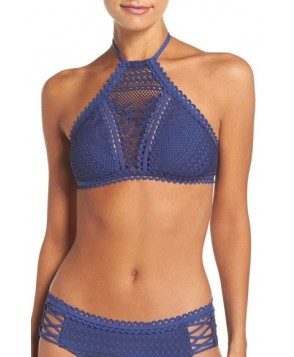 Becca Prairie Rose Bikini Top  - Blue