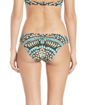 The Bikini Lab Folk Up The Sun Bikini Bottoms  - Green