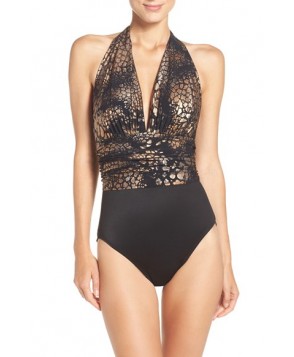 Magicsuit Yves-Gold Rush One-Piece Swimsuit  - Black