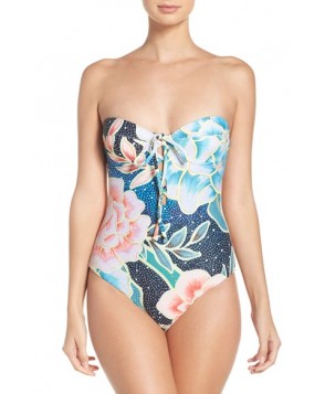 Mara Hoffman Convertible Underwire One-Piece Swimsuit - Blue