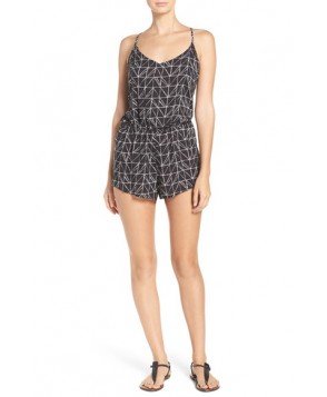 Dolce Vita Beaded Cover-Up Romper - Black