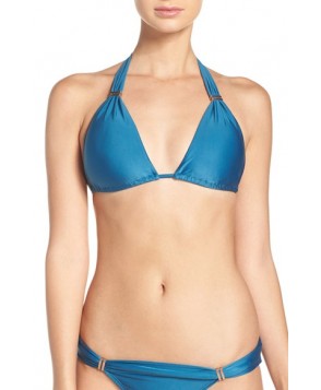  Vix Swimwear Imperial Bia Tube Halter Bikini Top, Size DD - Black