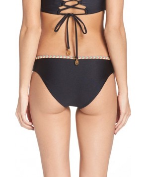 Luli Fama Braided Bikini Bottoms - Black