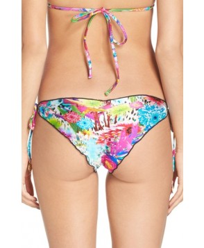 Luli Fama Side Tie Bikini Bottoms - Pink