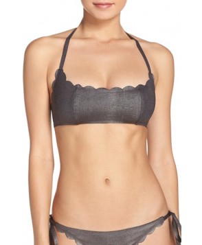 Pilyq Reversible Halter Bikini Top - Black