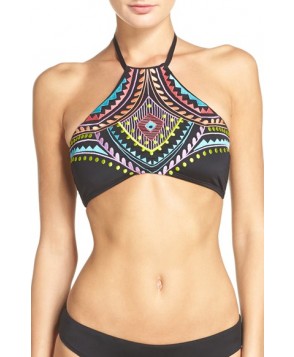 Laundry By Shelli Segal Embroidered Bikini Top - Black