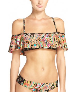 Laundry By Shelli Segal Cold Shoulder Bikini Top