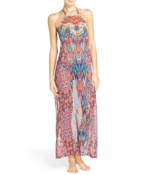 Laundry By Shelli Segal Halter Cover-Up Maxi Dress