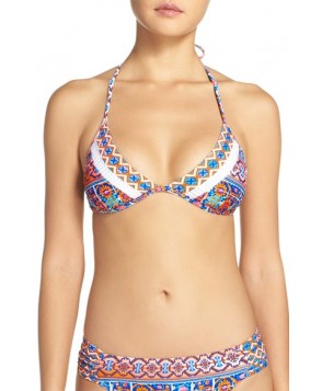 La Blanca 'Corsica Tile' Triangle Bikini Top