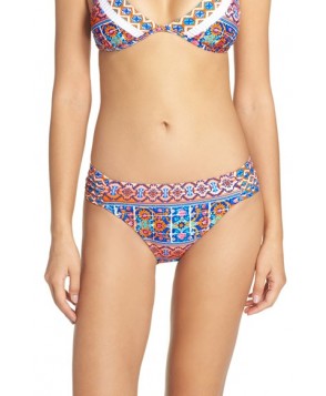 La Blanca 'Corsica Tile' Hipster Bikini Bottoms