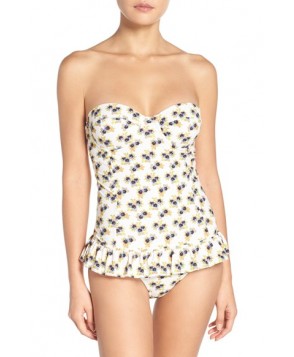 Tory Burch Avalon Flounce Underwire One-Piece Swimsuit