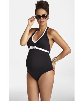 Pez D'Or One-Piece Maternity Swimsuit - Black