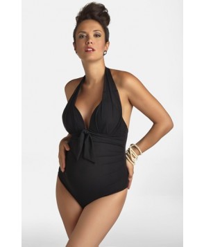 Pez D'Or One-Piece Maternity Swimsuit  - Black