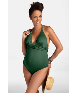 Pez D'Or One-Piece Maternity Swimsuit - Green