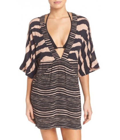 Vix Swimwear Lanai Cloe Cover-Up Caftan  - Black