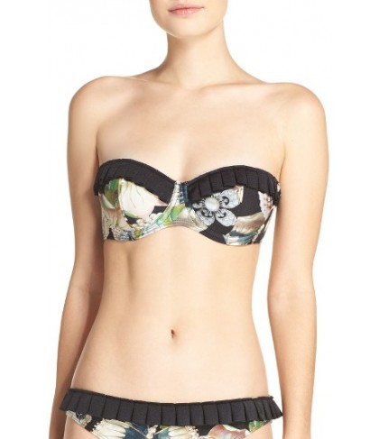 Ted Baker London Gem Gardens Convertible Underwire Bikini Top4A/B - Black