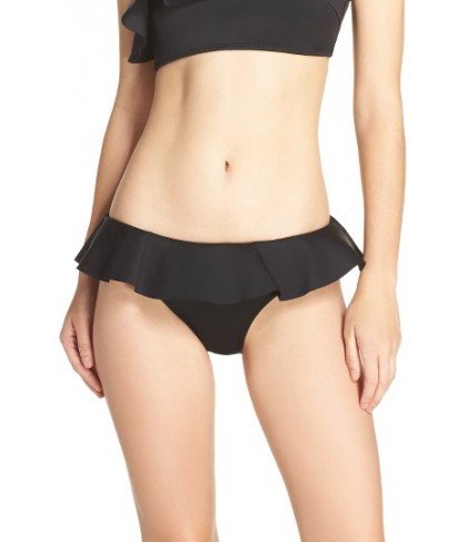 Ted Baker London Ruffle Bikini Bottoms - Black