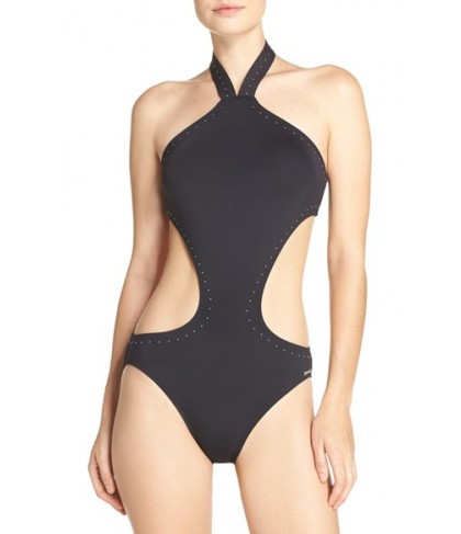 Vince Camuto Halter One-Piece Swimsuit