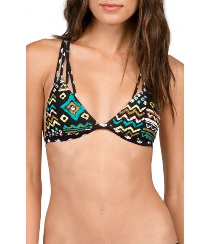 Volcom Instinct Print Triangle Bikini Top